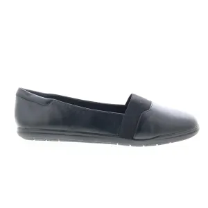 Easy Spirit Bounce SEBOUNCE Womens Black Leather Loafer Flats Shoes