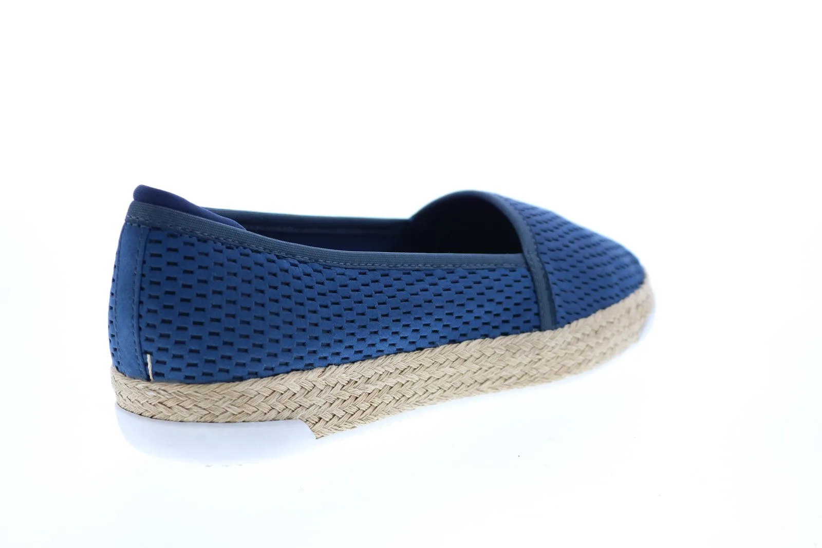 Easy Spirit E-Portnia SeE-Portnia Womens Blue Leather Loafer Flats Shoes