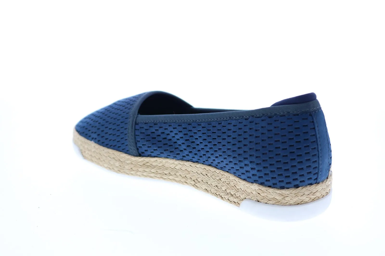 Easy Spirit E-Portnia SeE-Portnia Womens Blue Leather Loafer Flats Shoes
