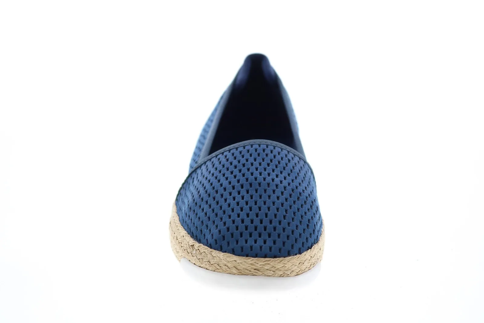 Easy Spirit E-Portnia SeE-Portnia Womens Blue Leather Loafer Flats Shoes