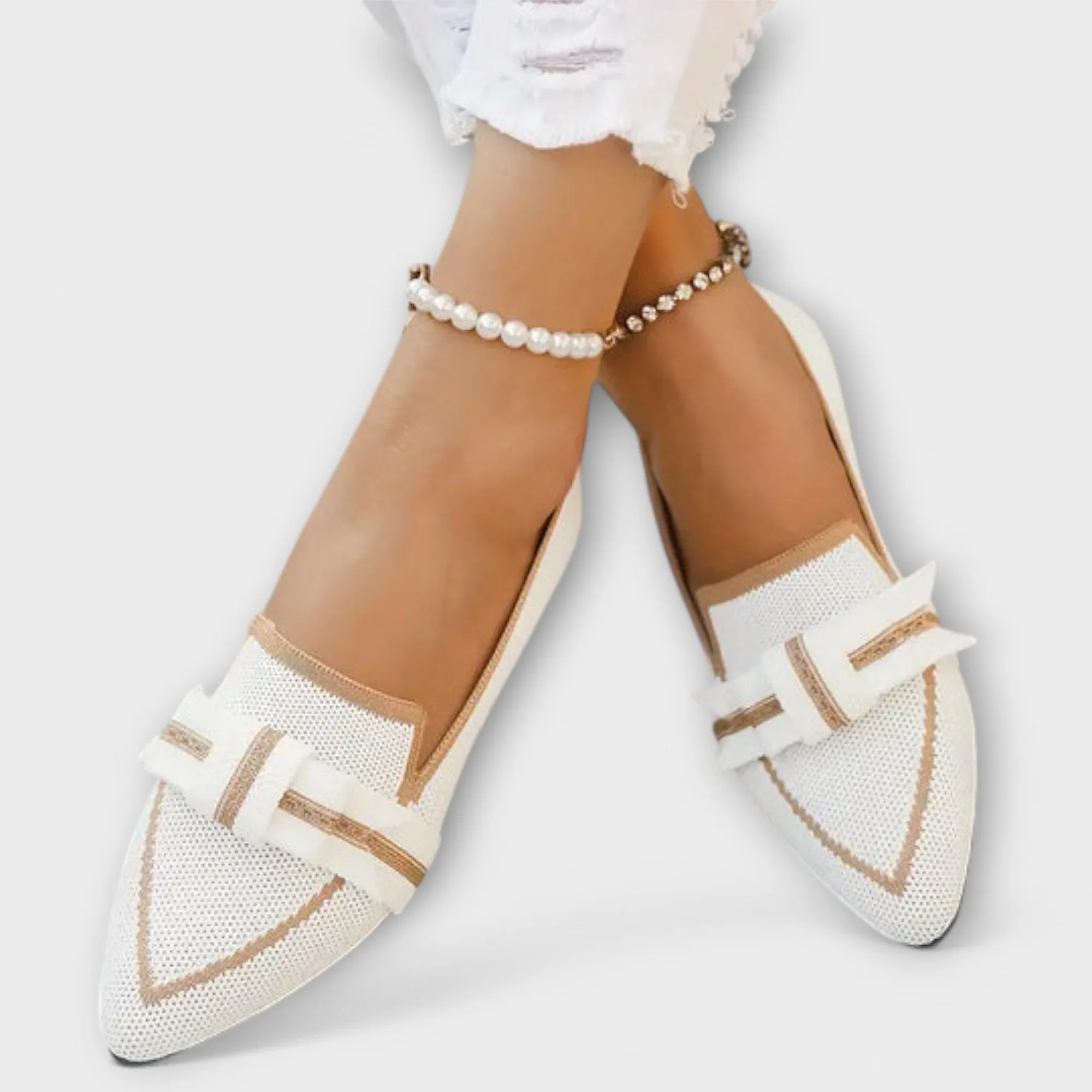 Flat Women’s Shoes with Knot Design