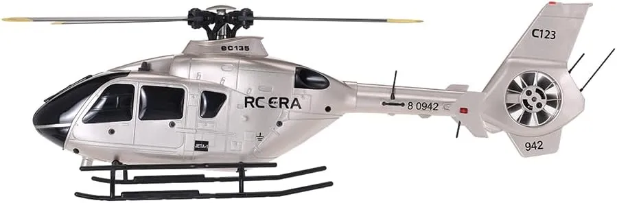 GoolRC C123 RC Helicopter, 6CH Remote Control Helicopter, 2.4GHz EC135 RC Aircraft with 6-Axis Gyro, 3D Flip, Inverted Flight, Altitude Hold, One Key Take Off/Landing, 2 Battery for Adults (Champagne)