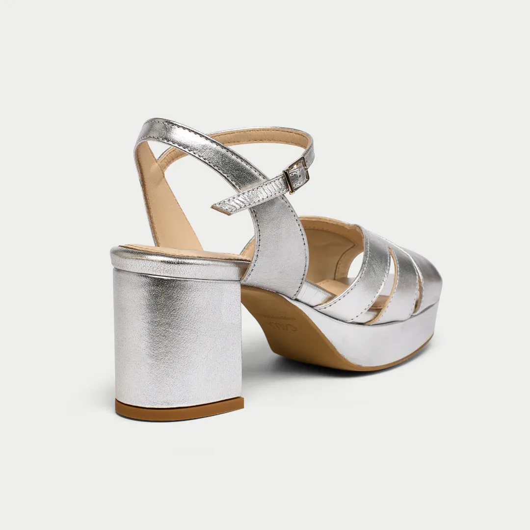 Gracie - Silver metallic