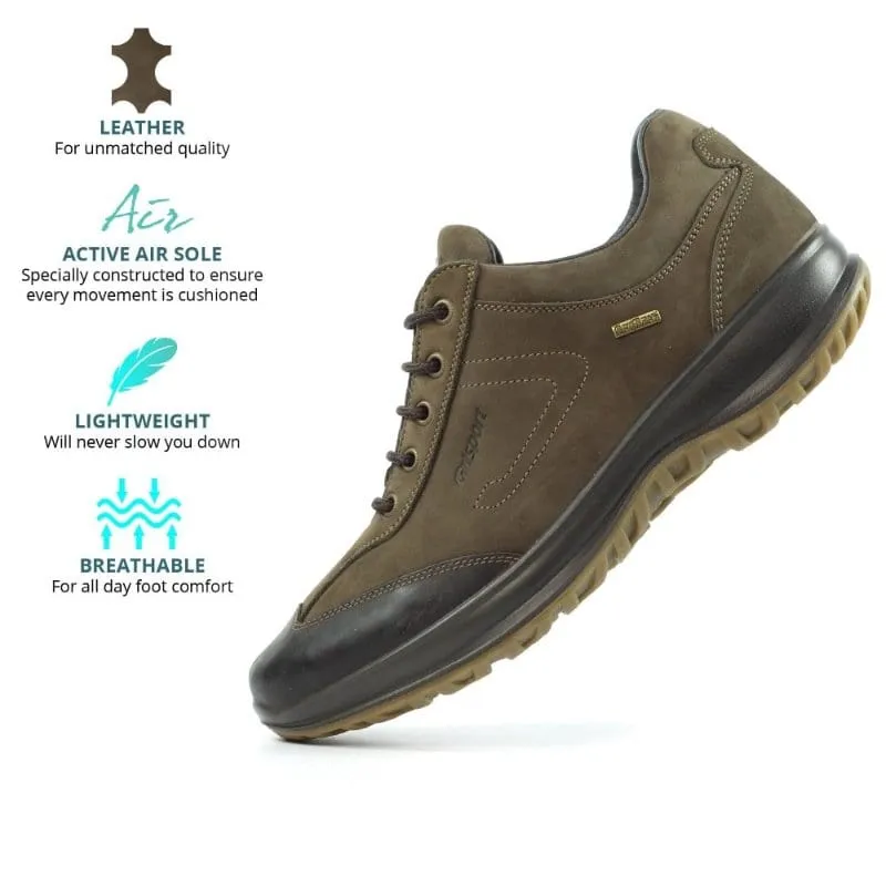Grisport Active Mens Brown Leather Walking Shoe - Westpoint