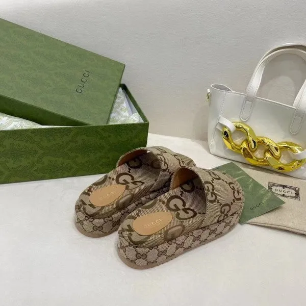 Gucci GG Marmont Platform Slide Sanda