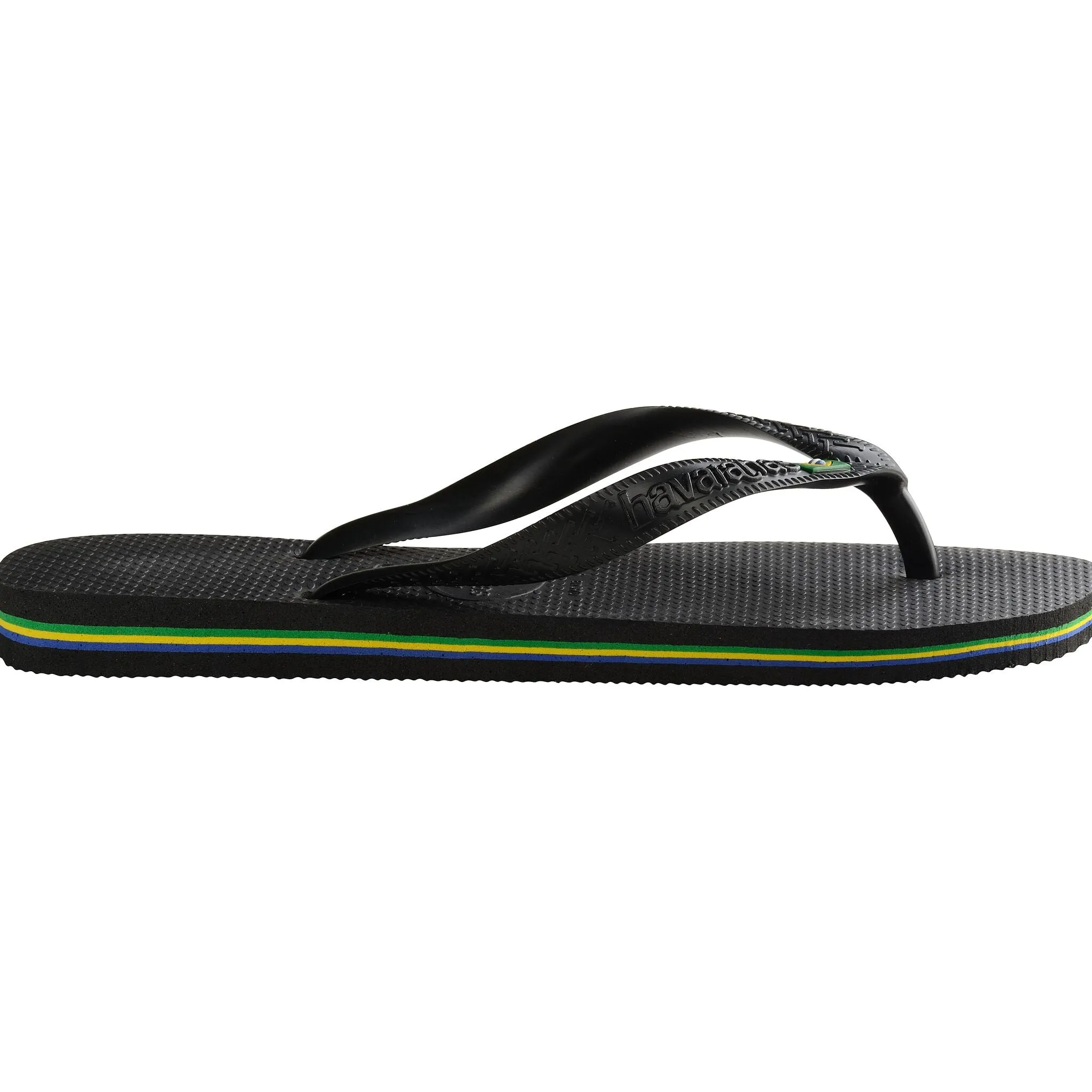Havaianas Brasil Logo Mens Flip Flops - Black