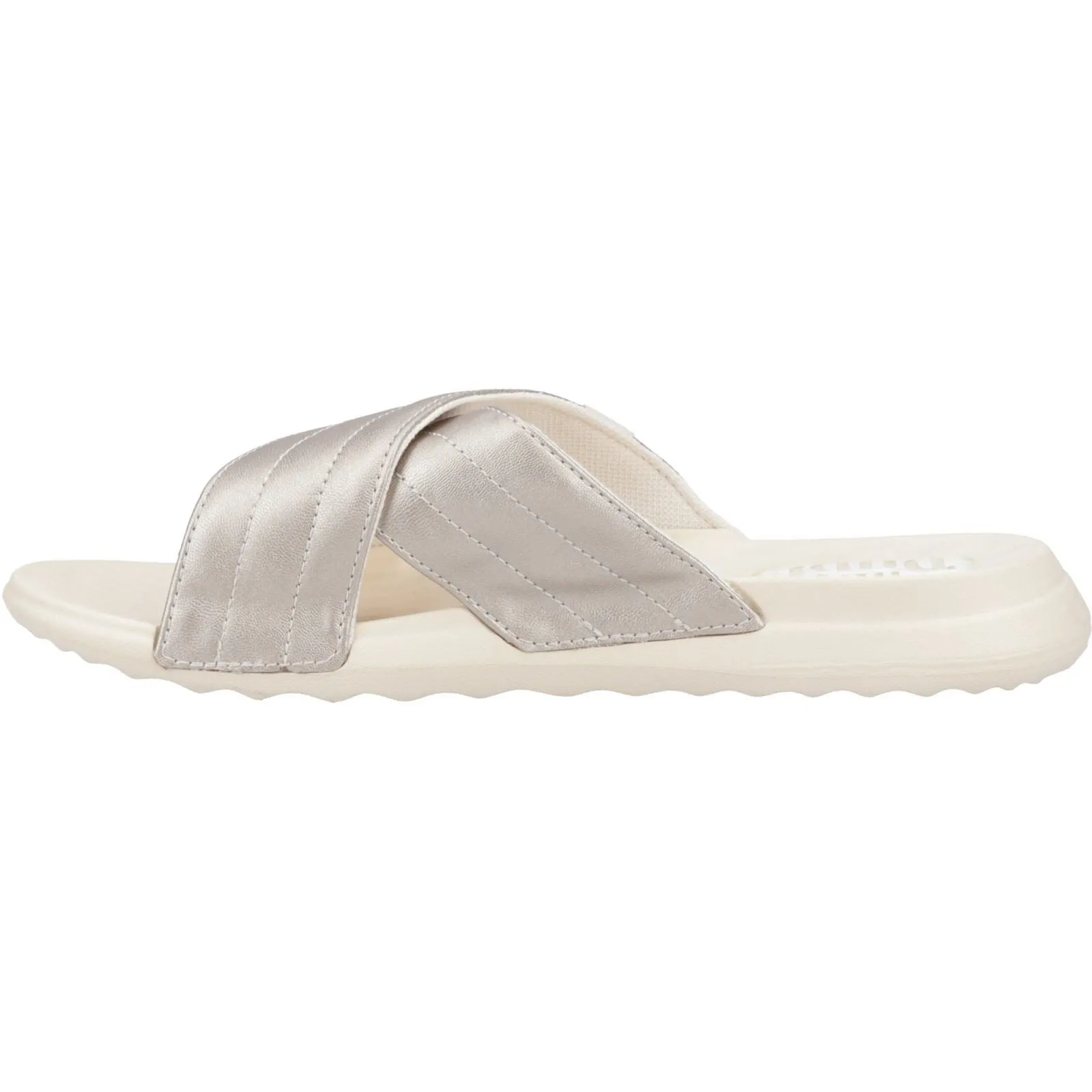 HEYDUDE Christi Slide Distressed Polyurethane Women's Metallic Sandals