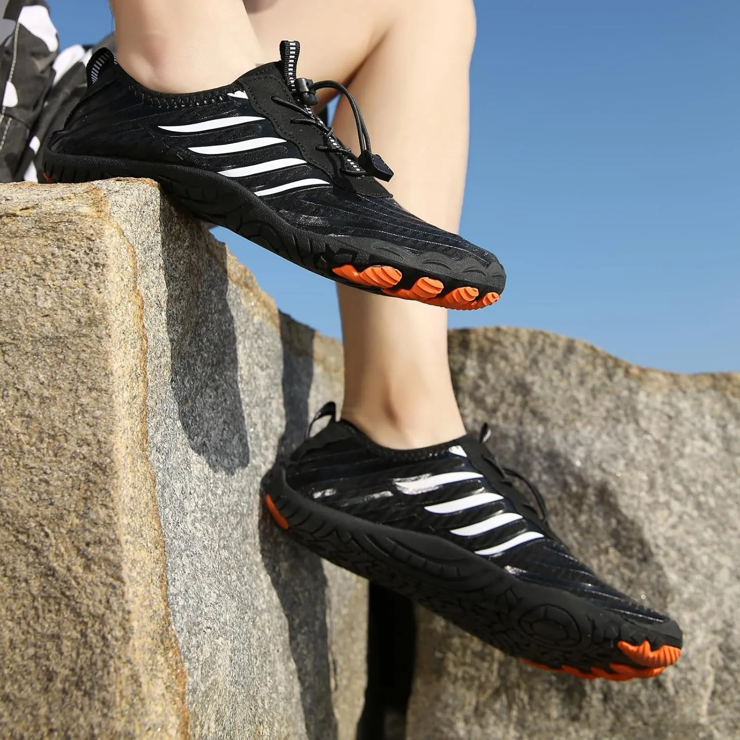 Hike Barefoot Water Shoes for Women Men, Barefoot Shoes with Wide Toe Box, Non-Slip & Quick Dry Breathable Aqua Socks for Beach Sports Pool Swim Surf Hiking Fishing Walking Shoes