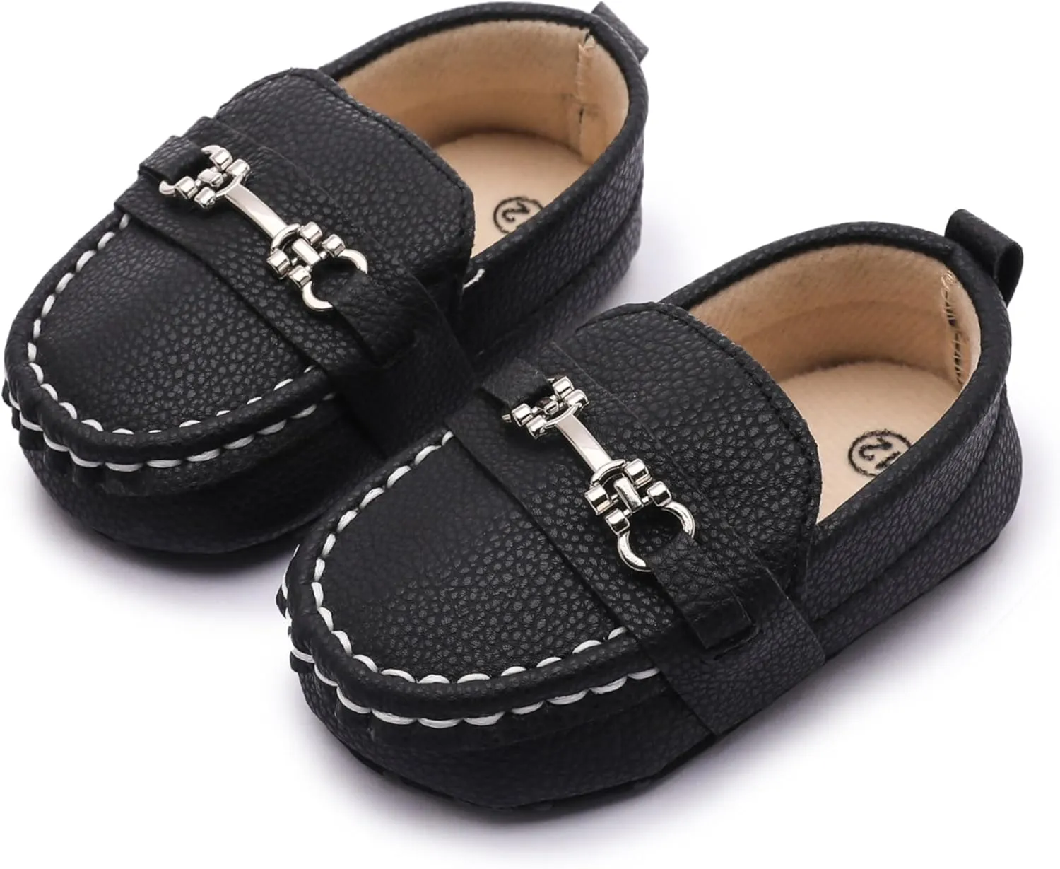 Infant Baby Boys Loafers Soft Sole PU Leather Toddler Moccasins Girls First Walking Crib Dress Shoes
