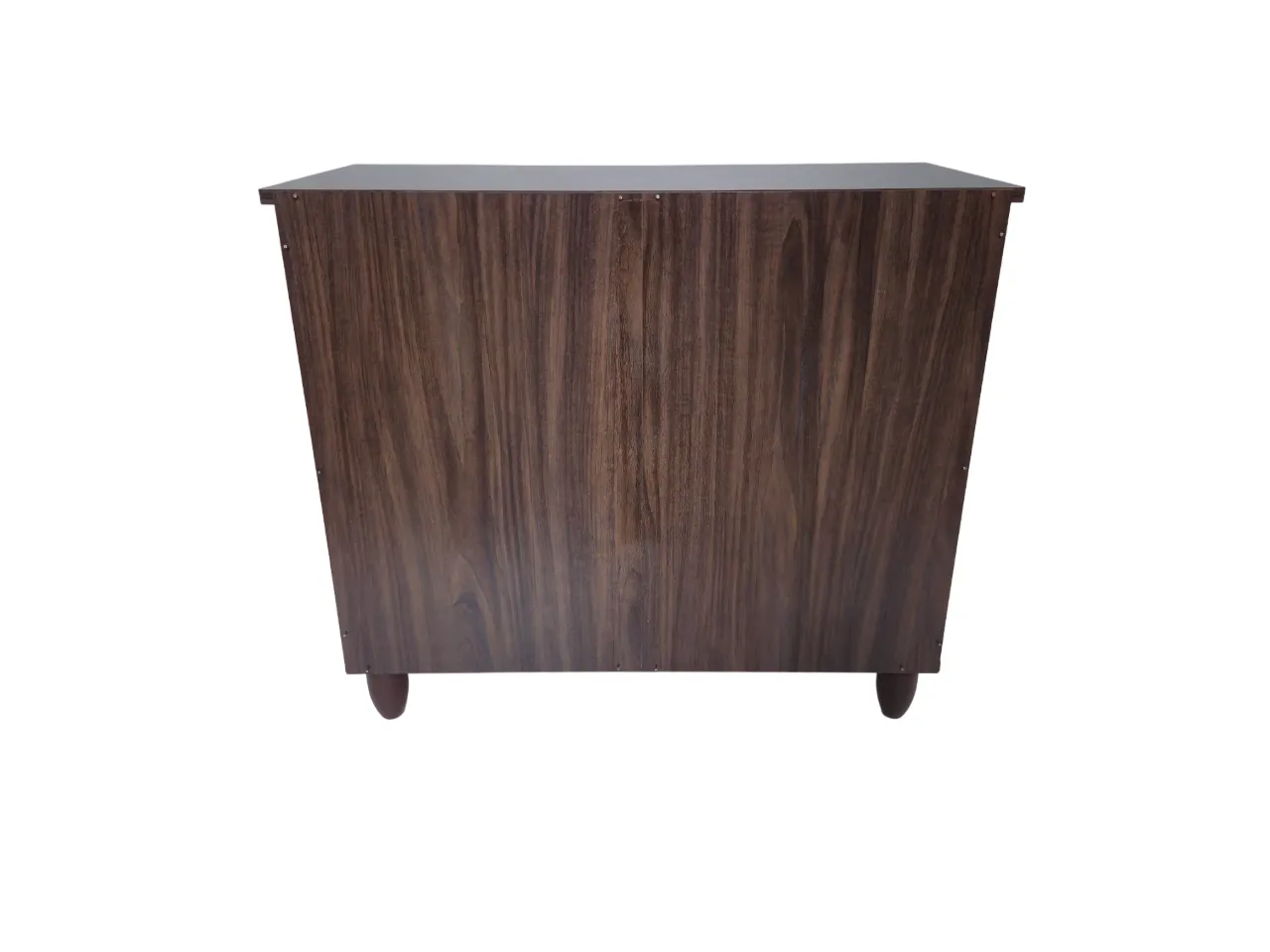 Kaira 2 Door Shoe Rack in Walnut & White Colour