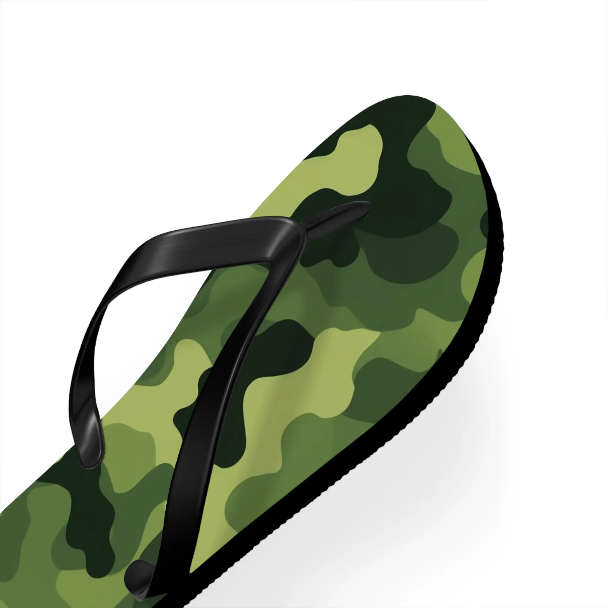 Light Green Camo Flip Flops