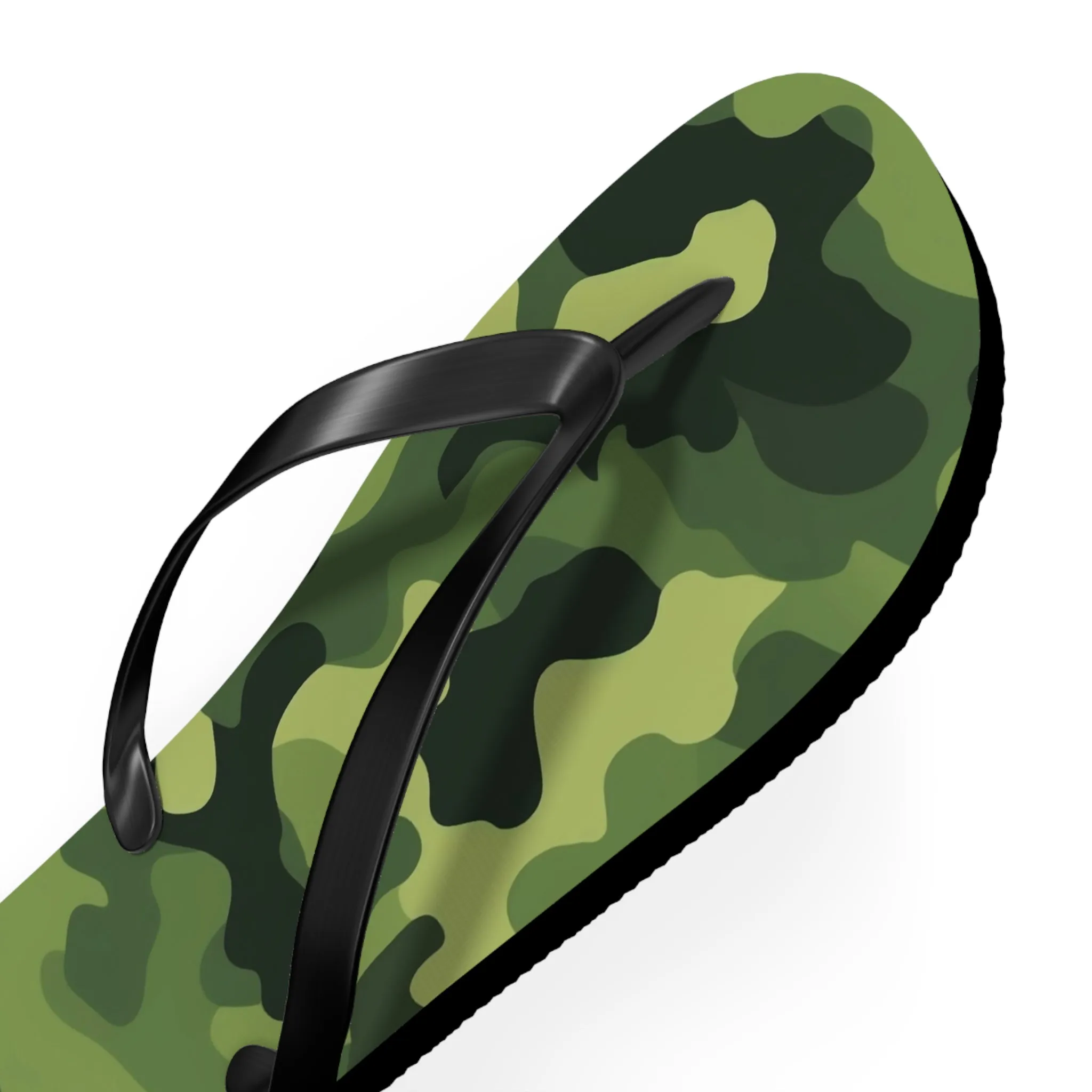 Light Green Camo Flip Flops