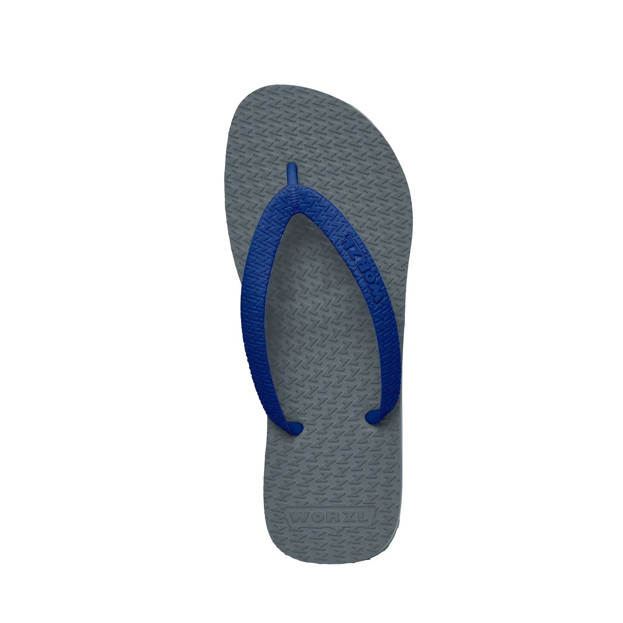 LIGHT GREY - Mens non plastic, biodegradable, rubber flip flops made in the UK.