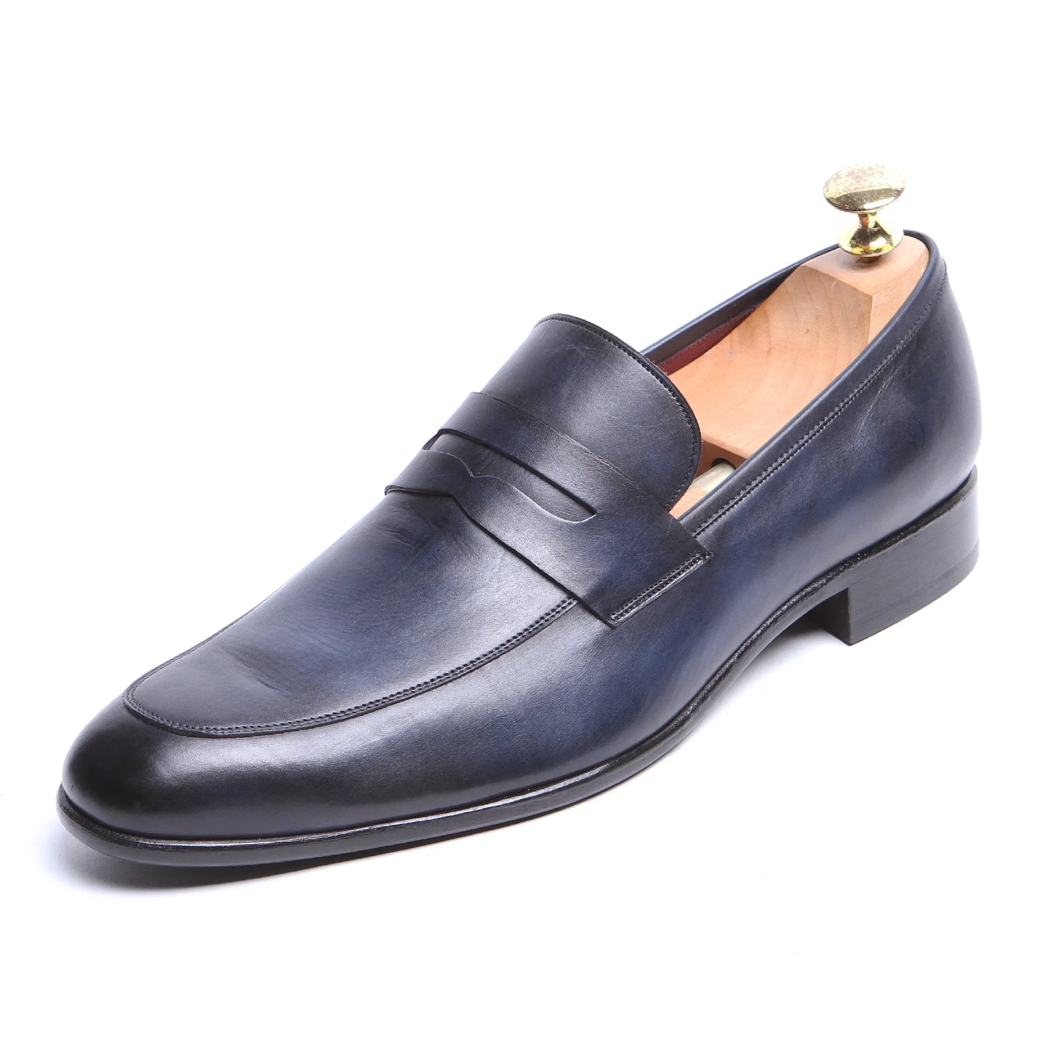 Masterpiece Penny Loafer - Navy (Calfskin)