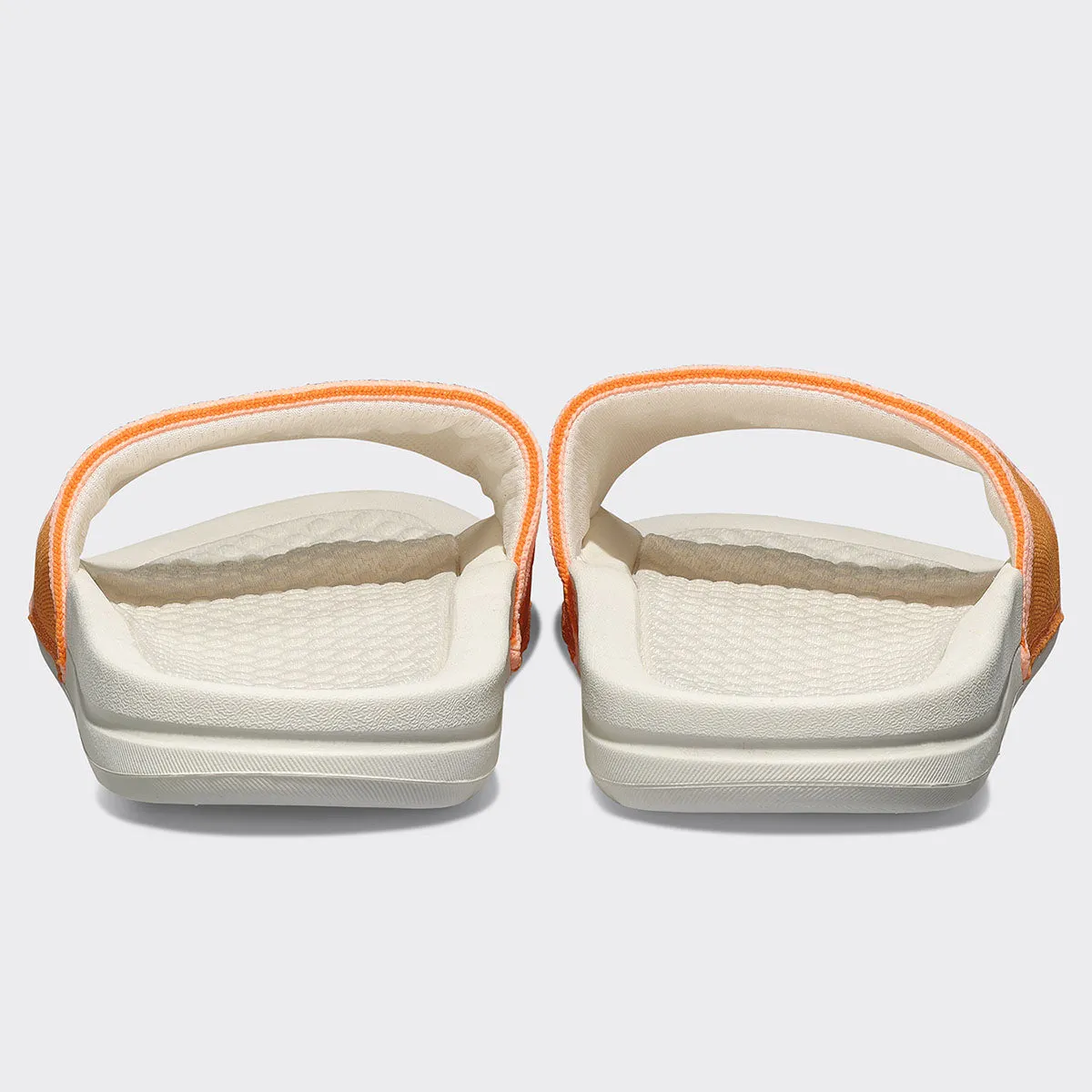 Men's | Big Logo TechLoom Slide | Ivory / Orange / Neon Peach