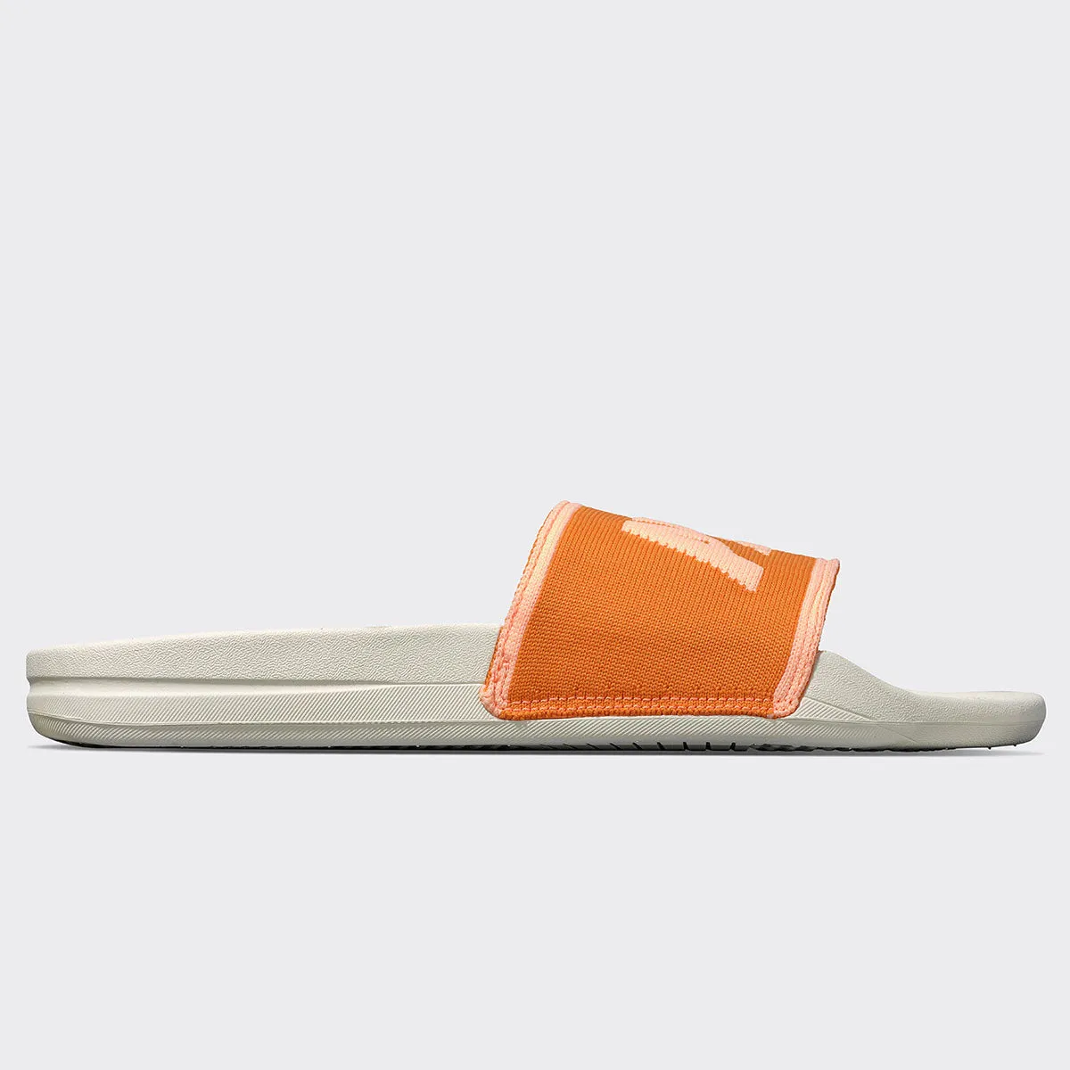 Men's | Big Logo TechLoom Slide | Ivory / Orange / Neon Peach