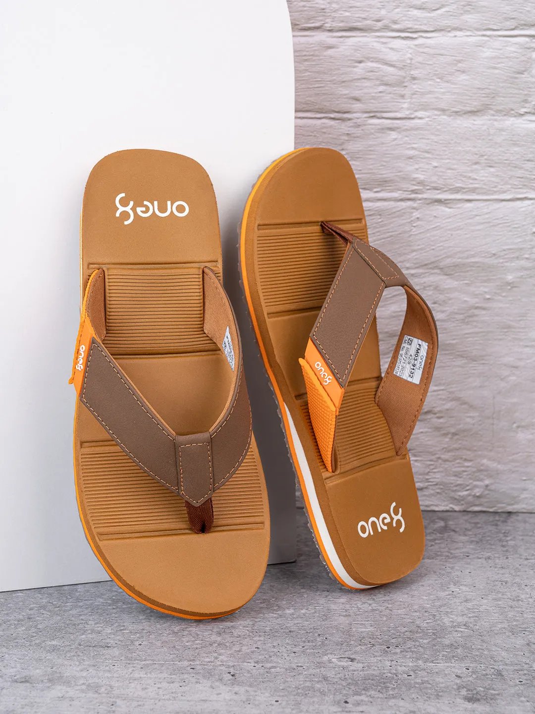 Men's Light-Weight Anti-Skid Bounce Back Mid-Sole Comfortable All Day Wear Slip-ons Slippers/Chappals/Flip-Flops