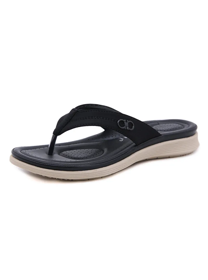 Metal flip-flops With Soft Soles