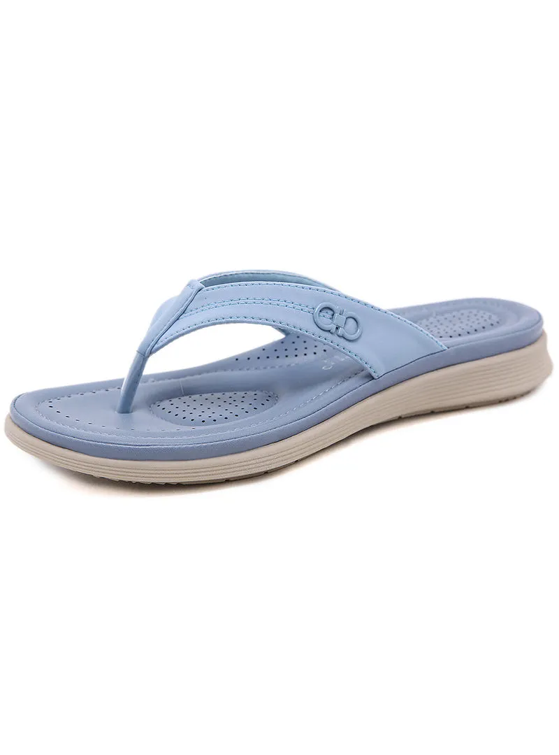 Metal flip-flops With Soft Soles