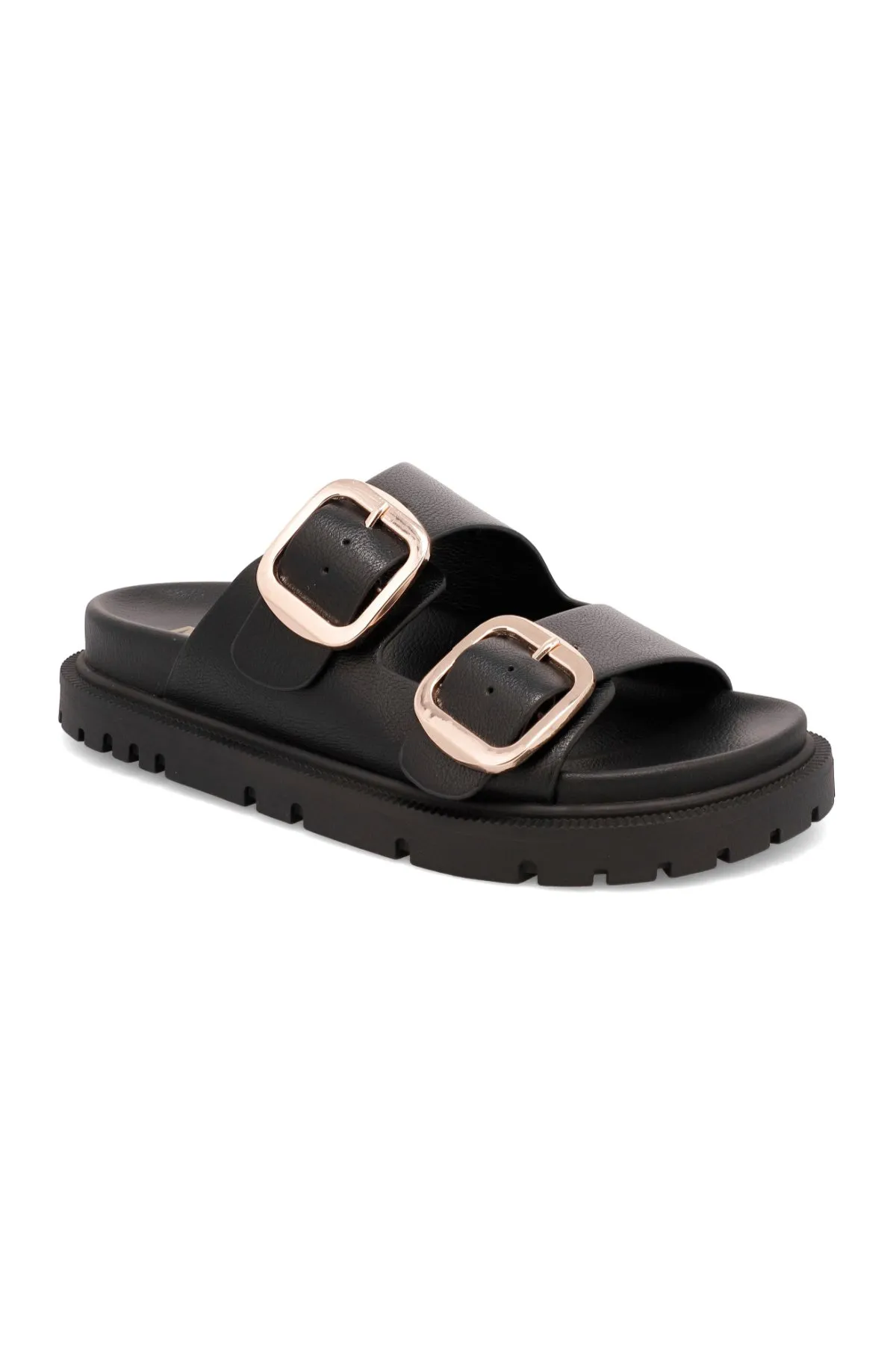 Mia Gen Buckle Strap Slide Sandals - FINAL SALE