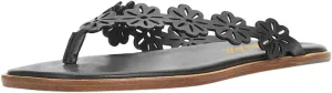 miss left Women Fashion Open Toe Floral Strap Flip Flops Slip On Comfy Thong Flat Sandals Summer Beach Casual Slippers Size 4-16 US