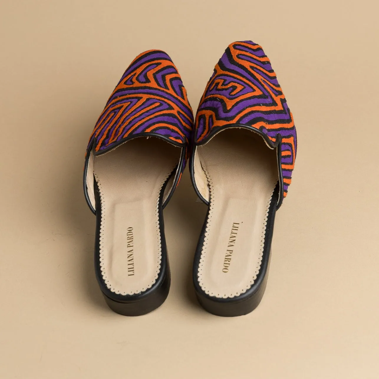Mola Mules | Purple & Orange