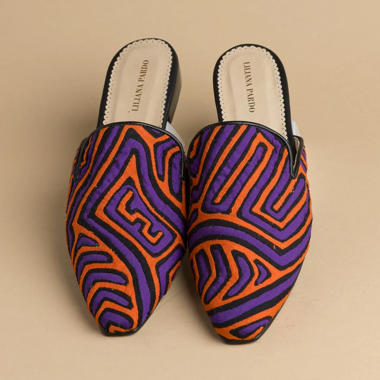 Mola Mules | Purple & Orange