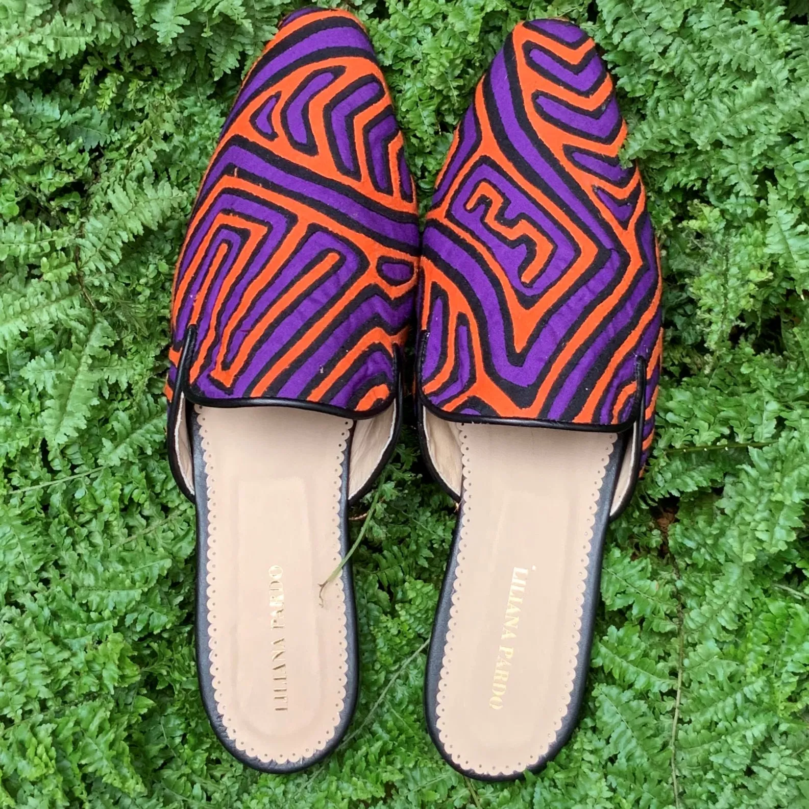 Mola Mules | Purple & Orange