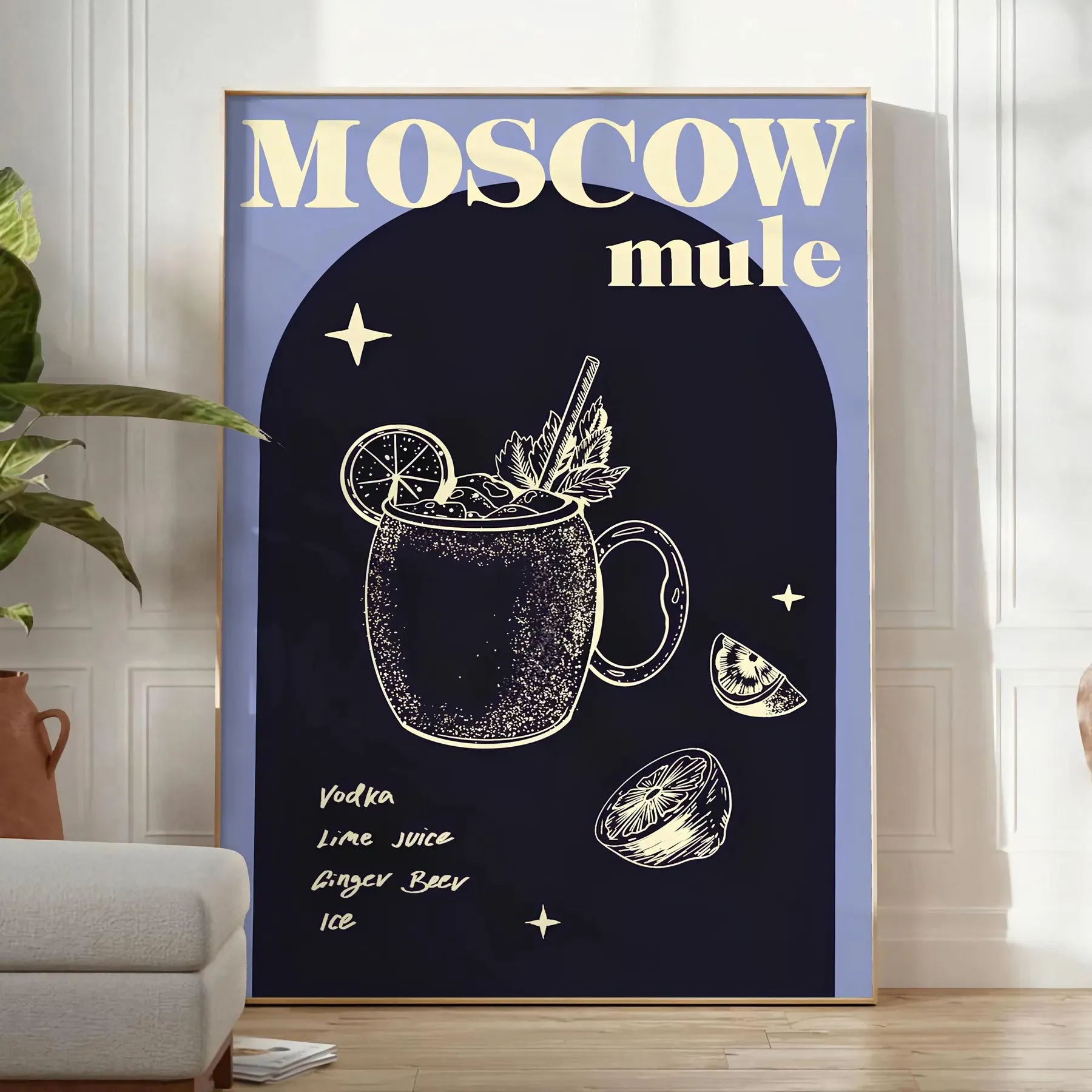 Moscow Muule Coktail Cocktail Print