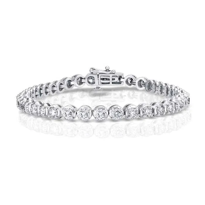 Mountz Collection 10.00CTW Diamond Straightline Bracelet in 14K White Gold
