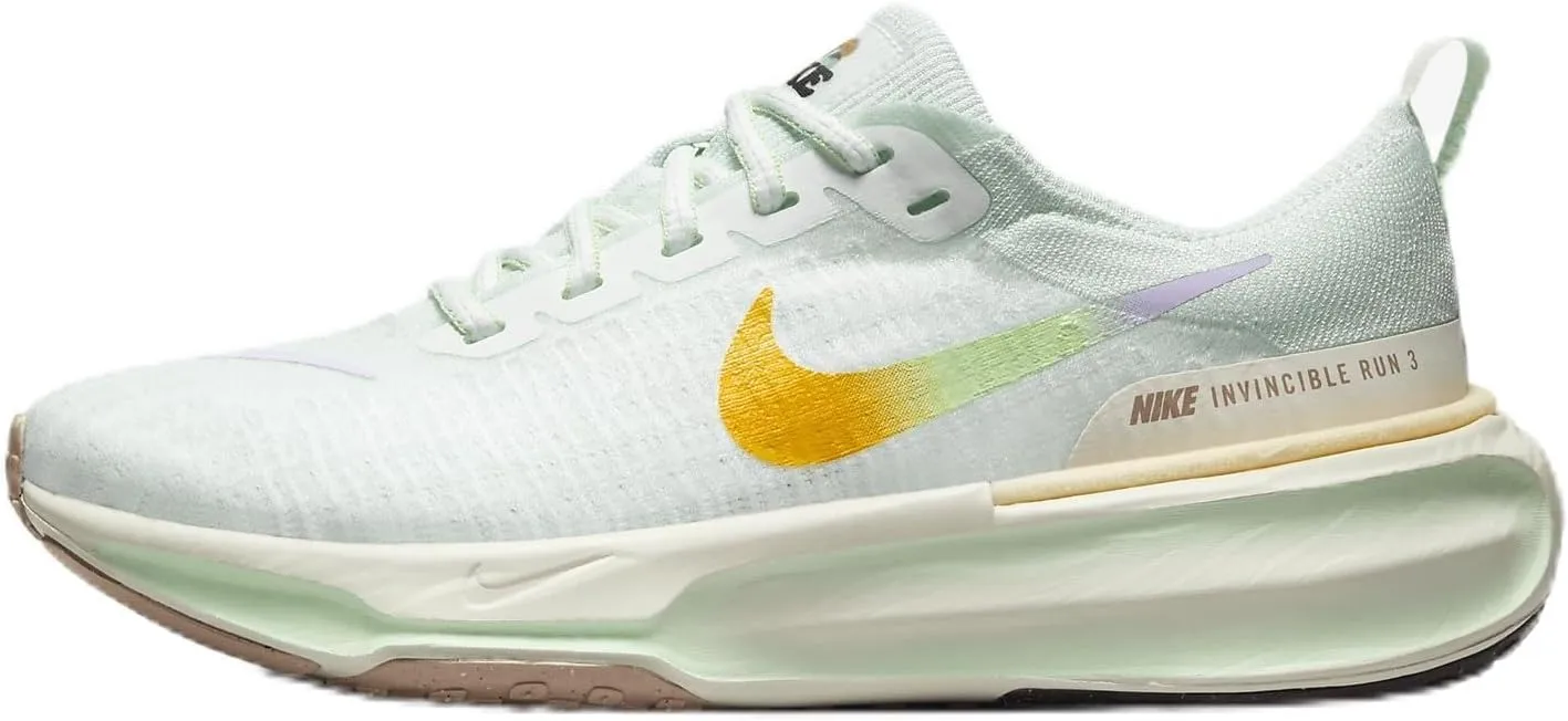 Nike Invincible 3 Women's Road Running Shoes (HF5729-391, Barely Green/Sail/Violet Mist/Multi-Color) Size 6.5