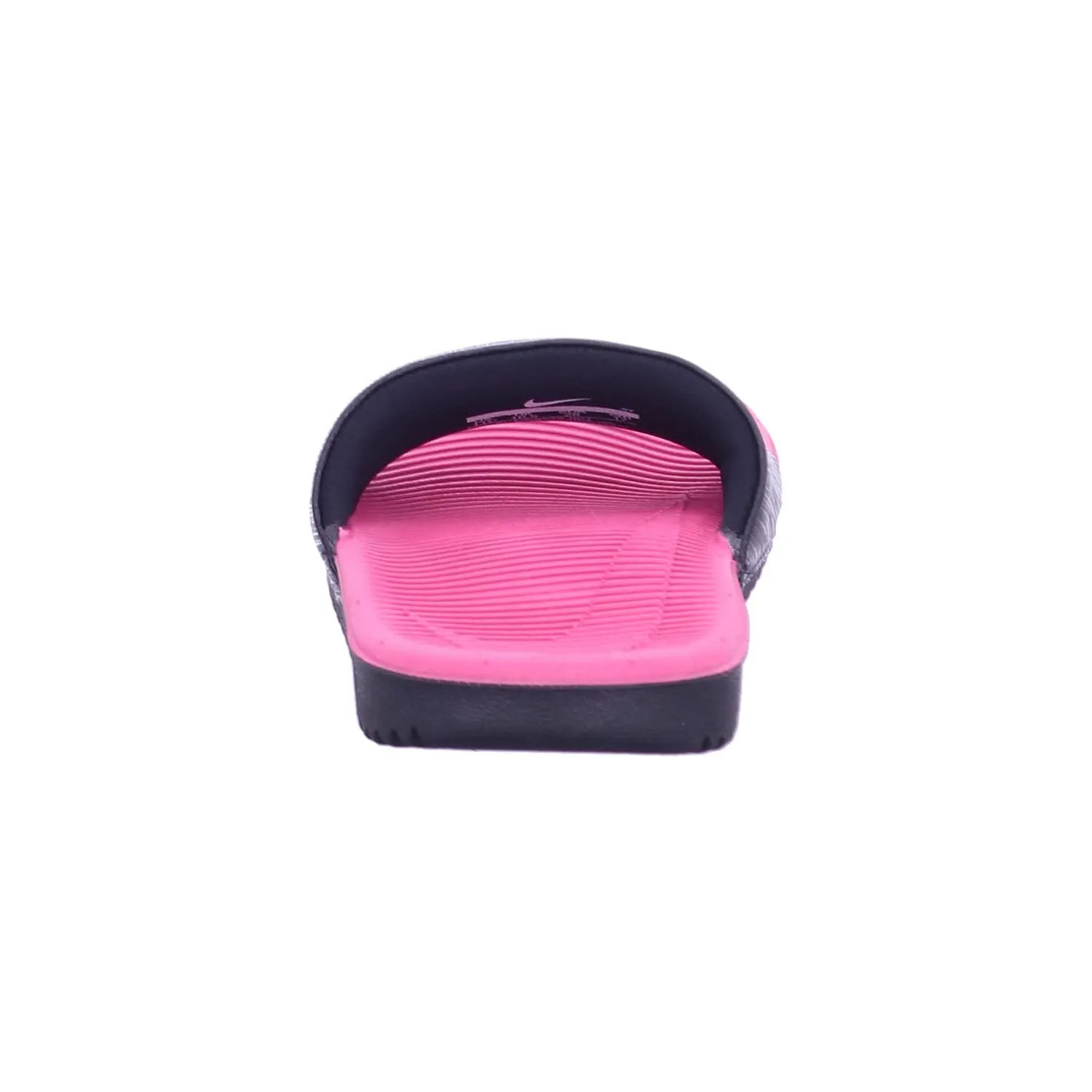 Nike Kawa Kids' Slides (6Y, Black/Vivid Pink, numeric_6)