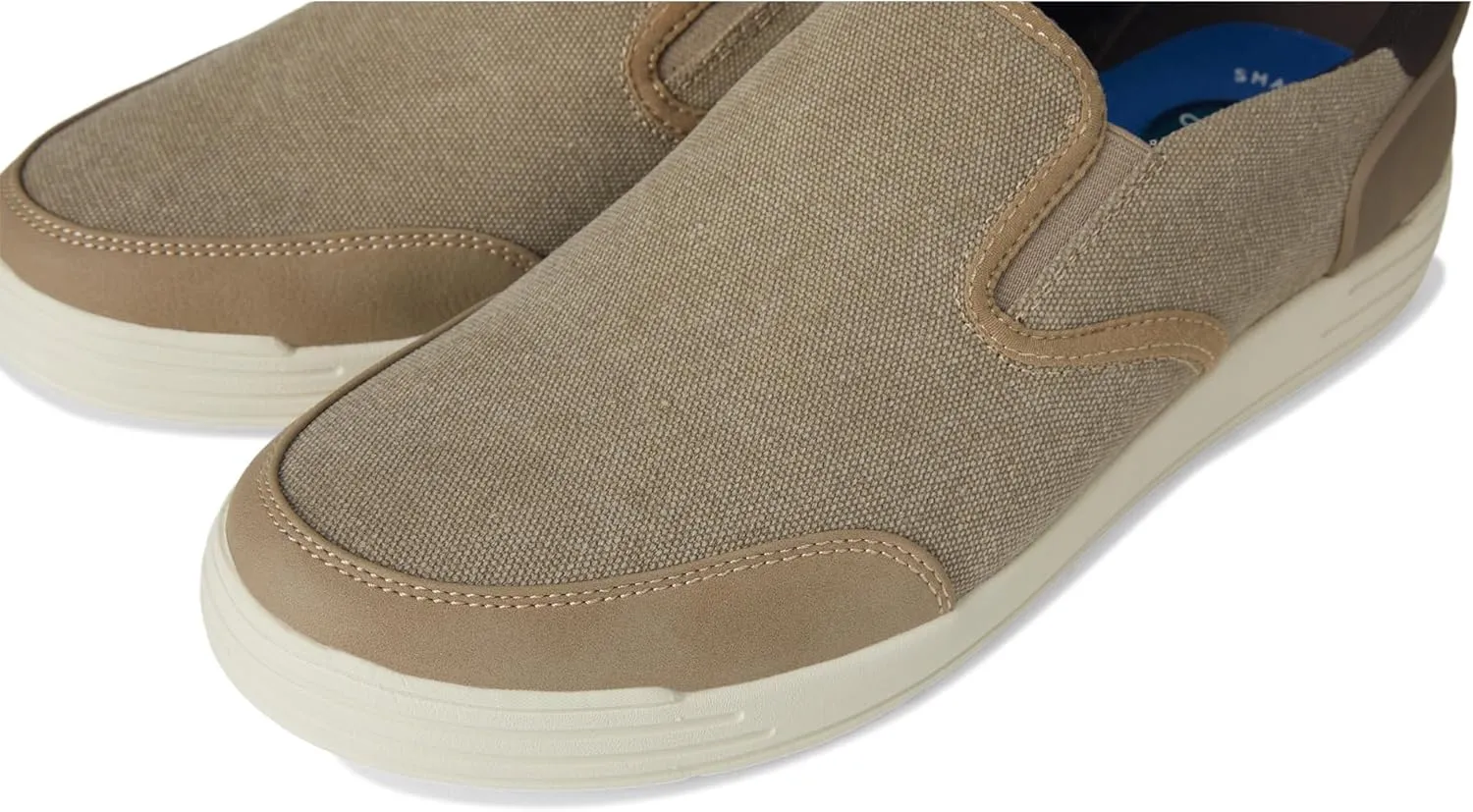Nunn Bush Men's Kore City Walk Canvas Ez Moc Toe Slip-on Sneakers Easy Off Loafer