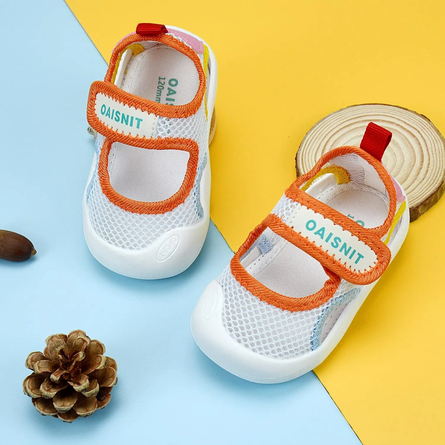 OAISNIT Baby Girls Boys Sandals Summer Sneakers Non-Slip Lightweight Beach Water Shoes Toddler First Walkers