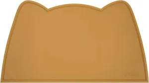 OHMO - Cat Food Mat, Silicone Pet Feeding Mat for Floor Non-Skid Waterproof Dog Water Bowl Tray, Easy to Clean Pet Placemat