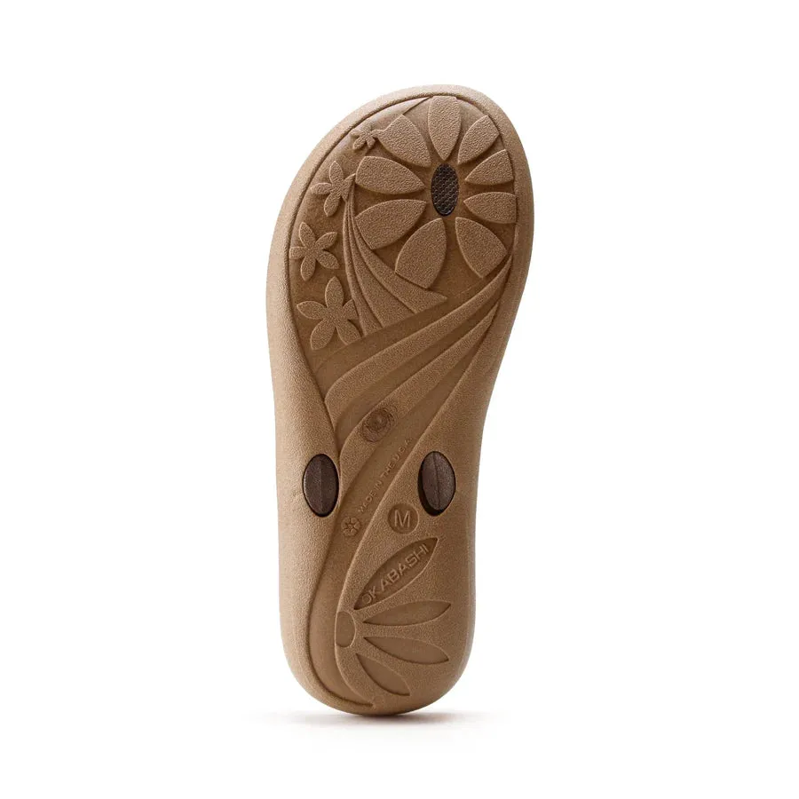 Okabashi Baha Flip Flop Shoe Toffee ML