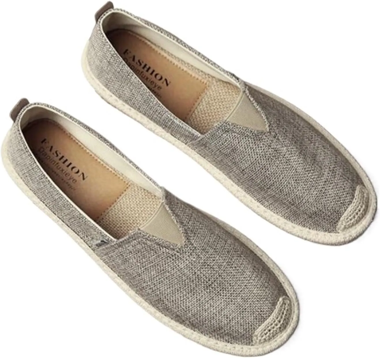 Old Beijing Cloth Shoes Breathable Linen Casual Men's Shoes Canvas Casual Flat Shoes Kung Fu Shoes Walking Shoes Size 39-44