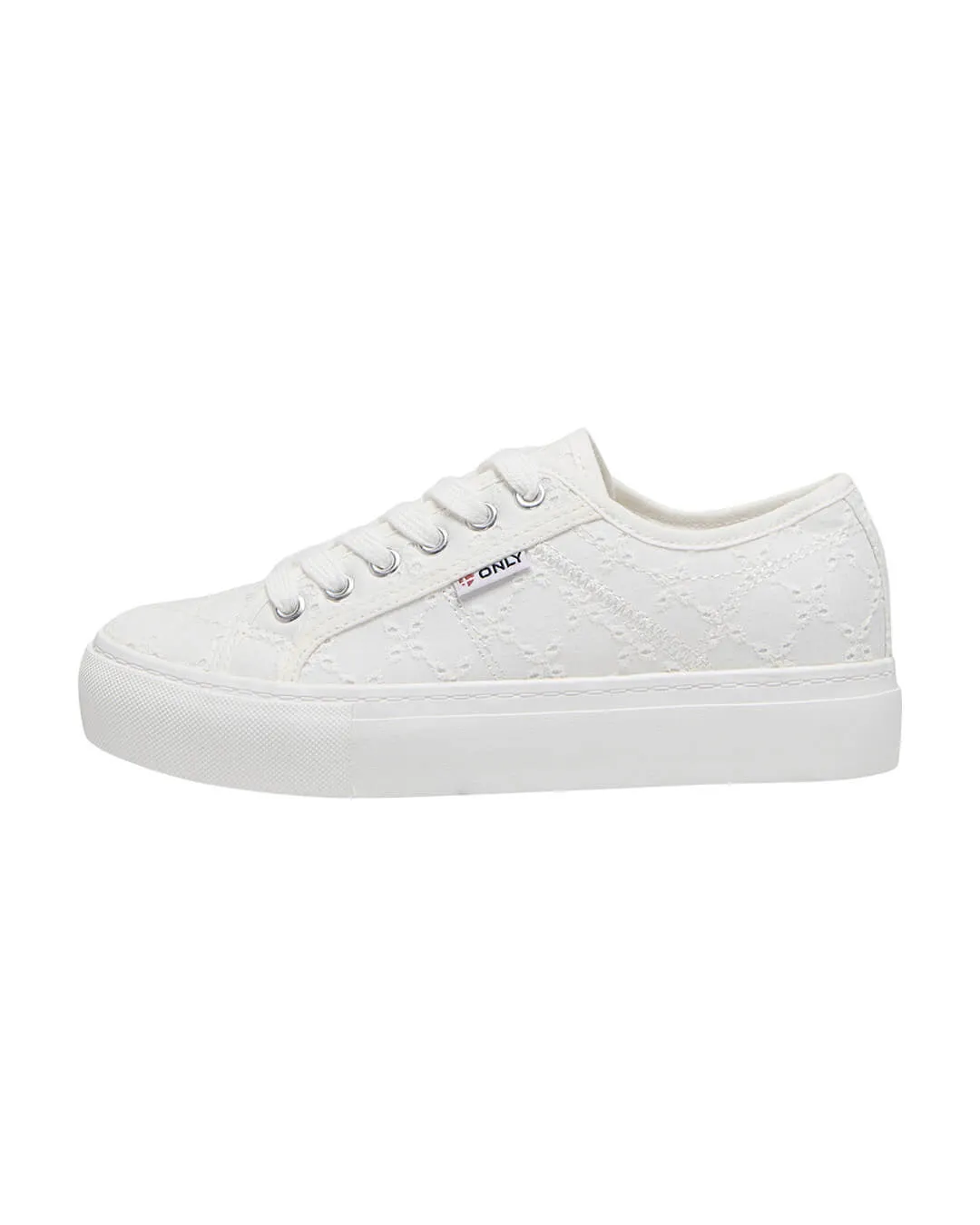 Only White Platform Sneakers