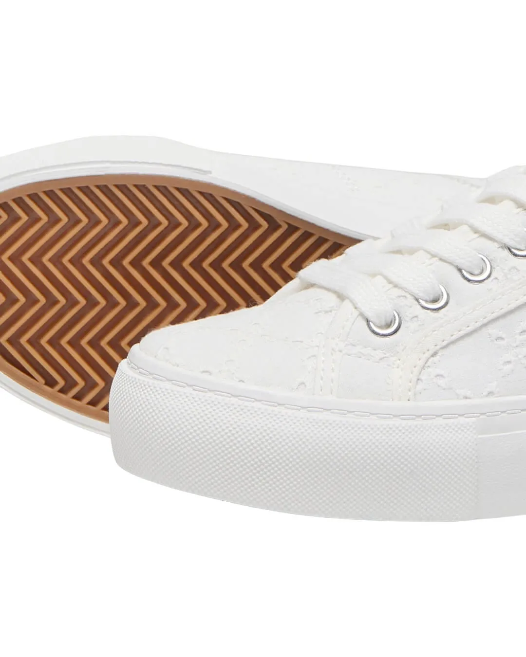 Only White Platform Sneakers