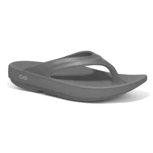 Oofos Oolala Women's Recovery Flip Flop in Slate Grey