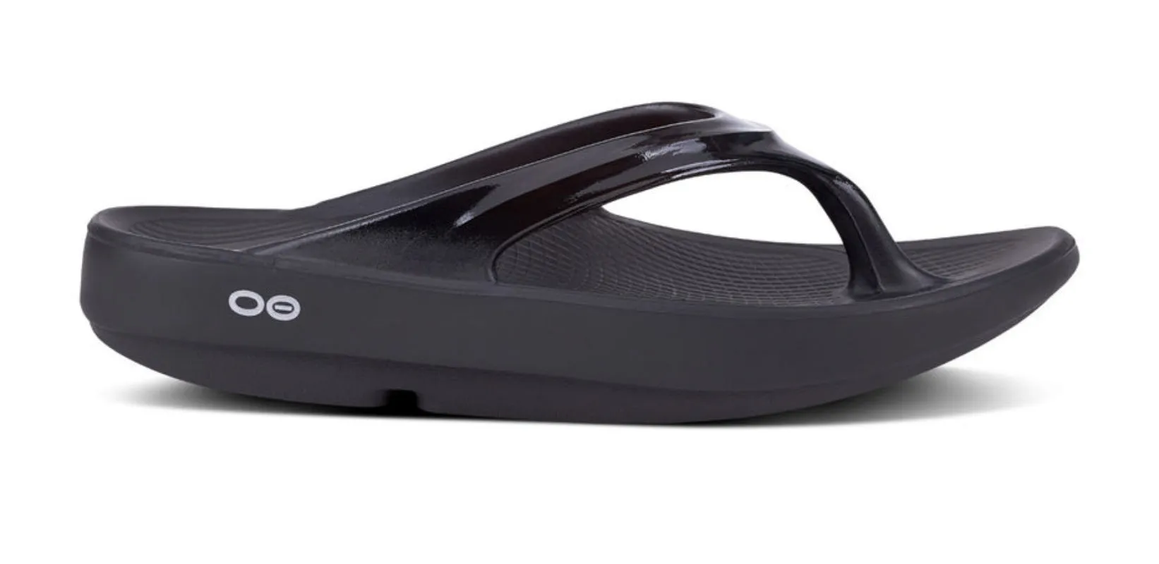 Oofos Women's OOlala Flip Flop Sandal - Black