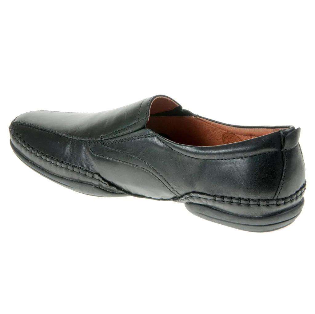 Pikolinos Puerto Rico Black Men's Leather Loafer Shoes
