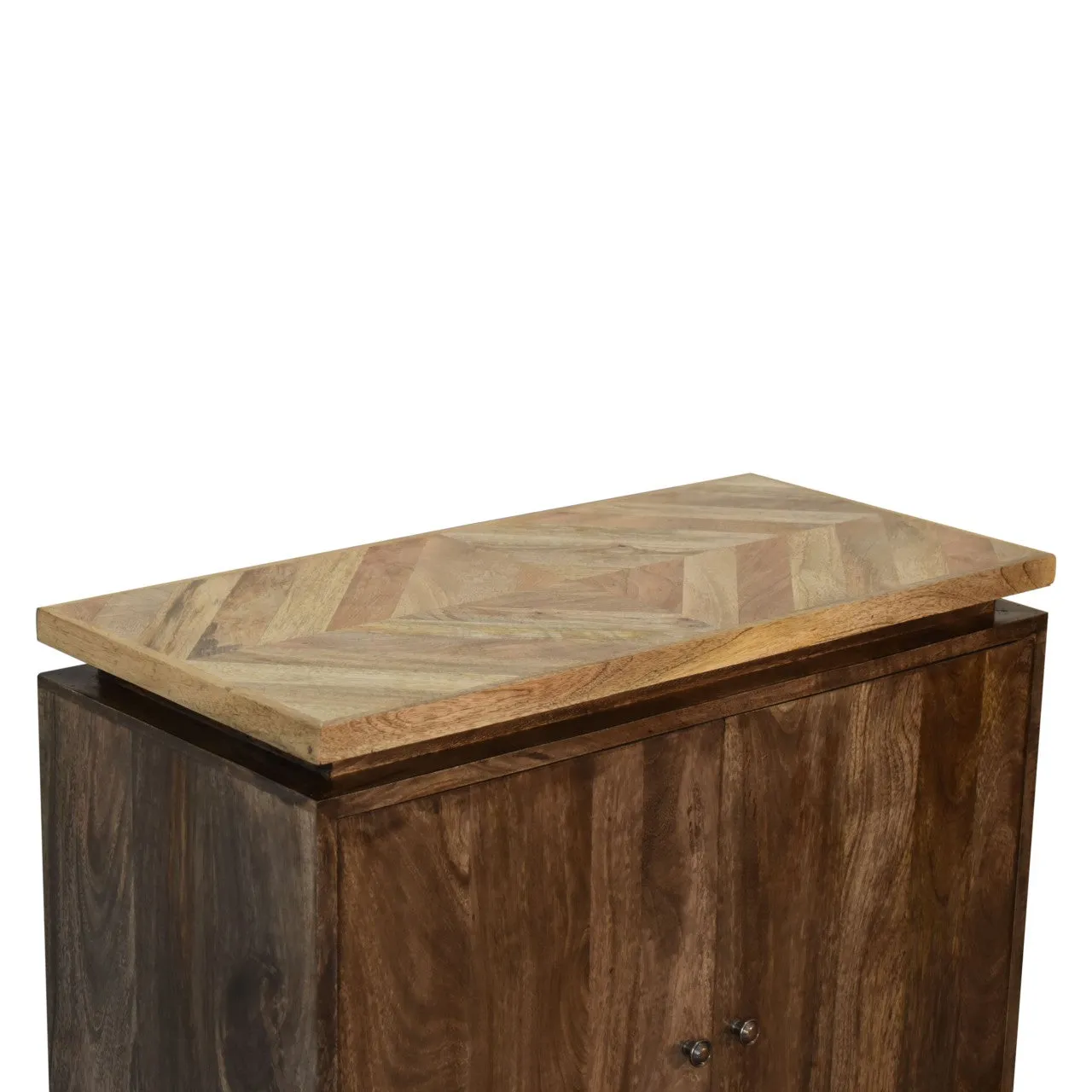 Platform Solid Wood Cabinet