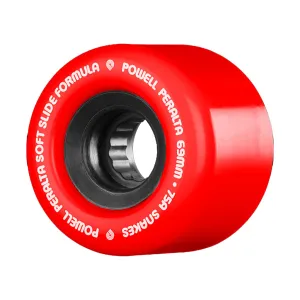POWELL PERALTA | SSF SNAKES SKATEBOARD WHEELS. RED / 66MM X 75A