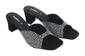 Premium Ladies fancy heel chappal 91225