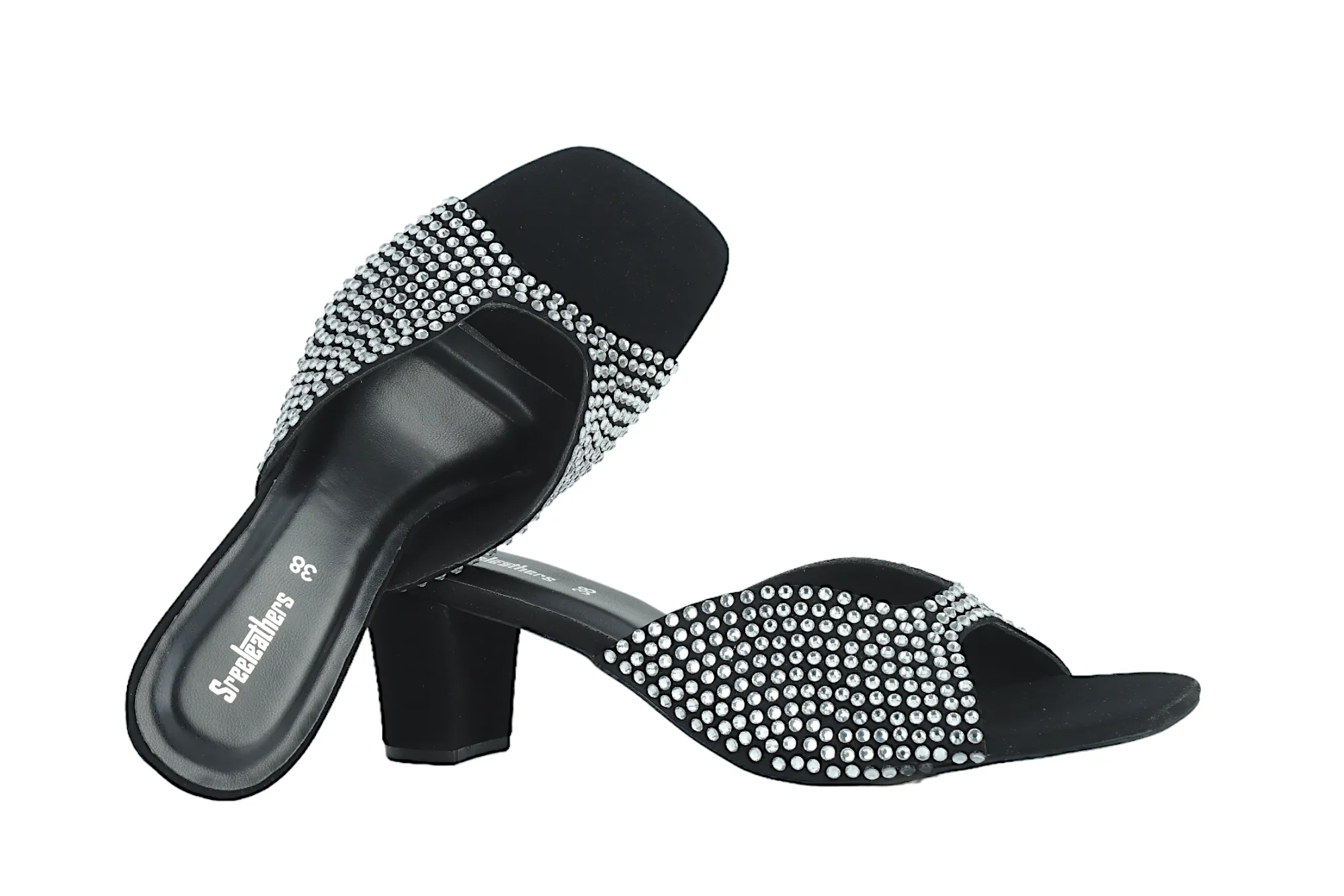 Premium Ladies fancy heel chappal 91225