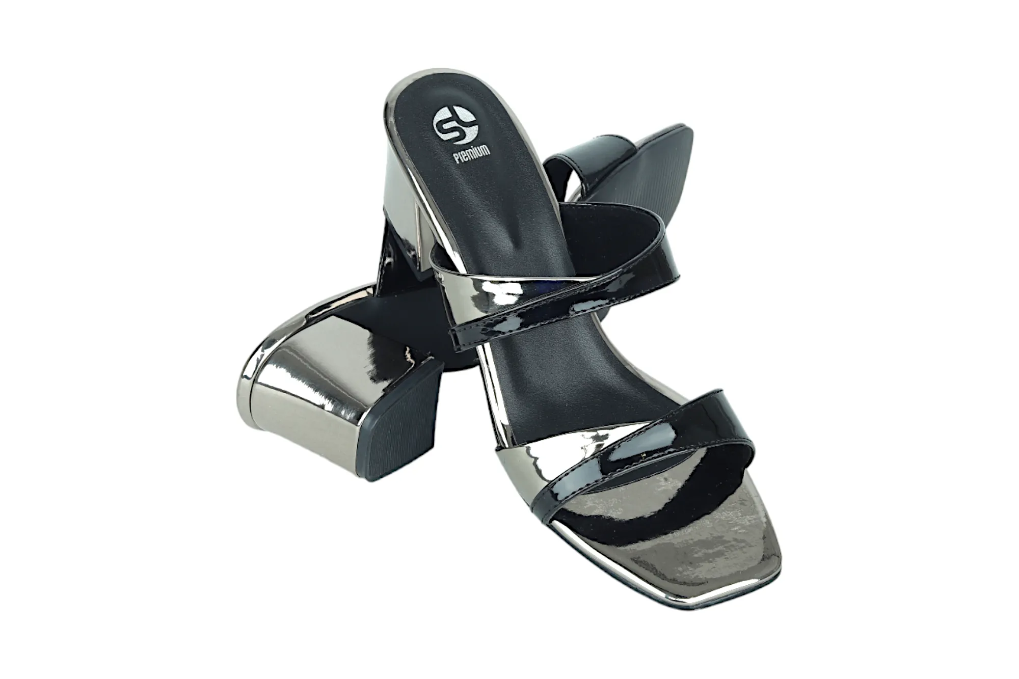Premium Ladies fancy heel chappal 96714