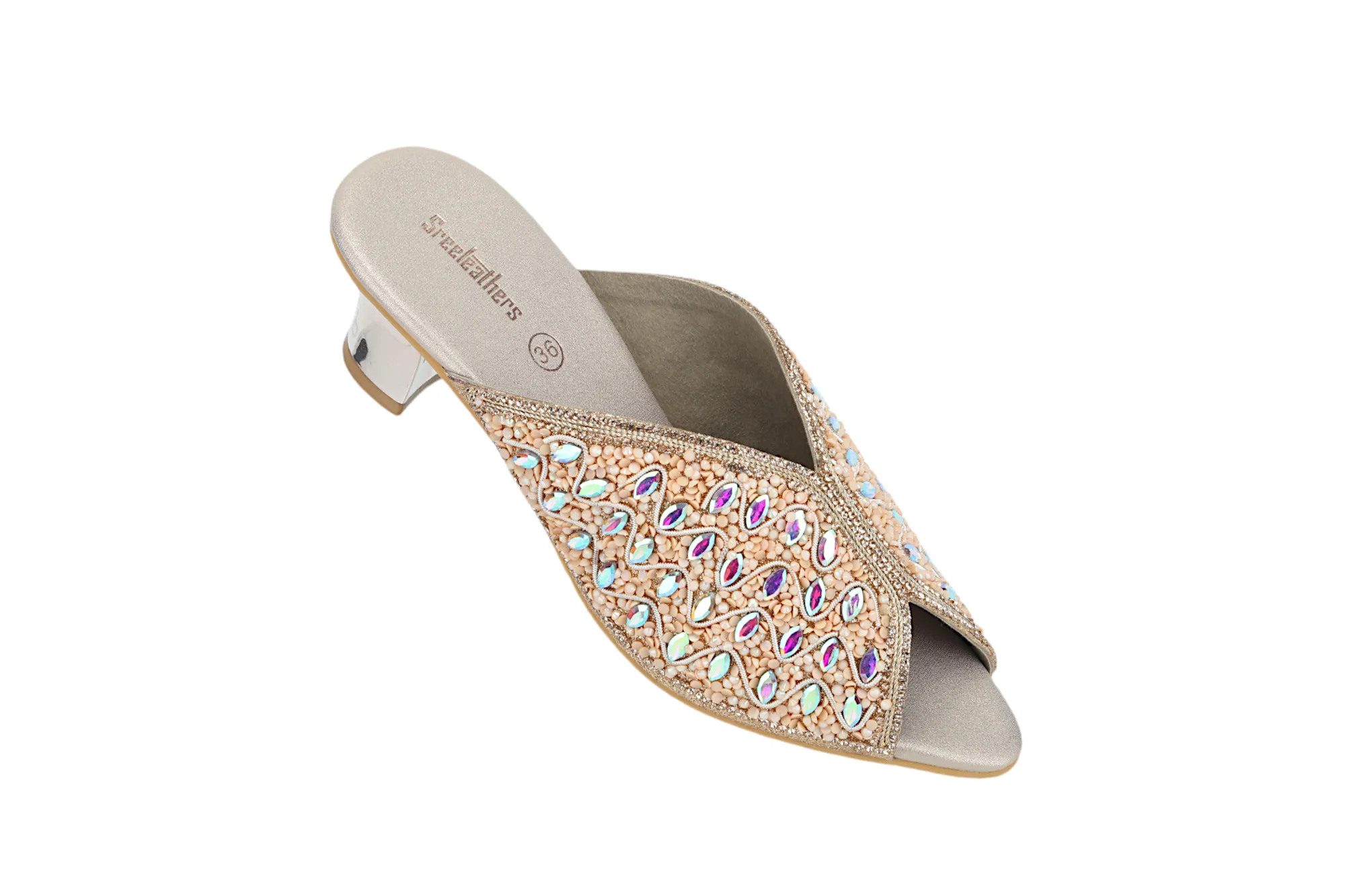 Premium Ladies Fancy Heel Mule 912507