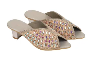 Premium Ladies Fancy Heel Mule 912507