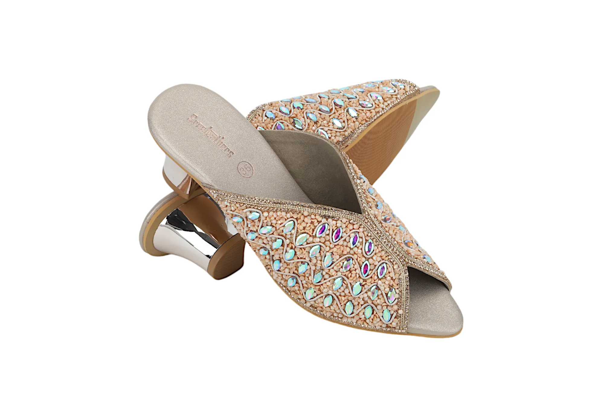 Premium Ladies Fancy Heel Mule 912507